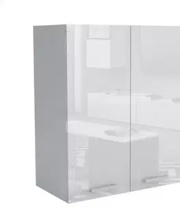 Kuchynské skrinky visiace Kuchynská skrinka 60G 2F V72 LUX biela
