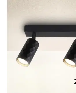 Svietidlá BRILAGI - LED RGBW stmievateľné bodové svietidlo SELE DIAMANT 2xGU10/4,8W/230V čierna BG2853+2xAI2382