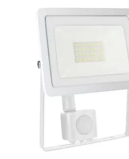 Záhradné lampy  LED Vonkajší reflektor so senzorom NOCTIS LUX 2 LED/30W/230V 4000K IP44 biela 029043NW_CZUJNIK
