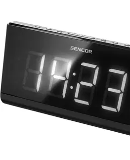 Budíky Sencor SRC 340 Rádiobudík, čierna