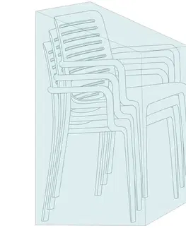 Záhradné slnečníky a doplnky NABBI E-NBK95 ochranný obal na záhradnú stoličku svetlosivá