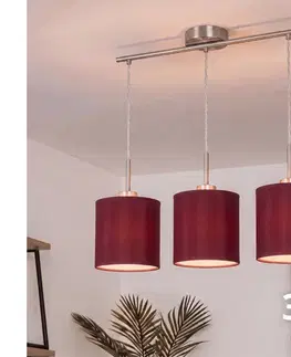 Svietidlá BRILAGI - LED luster na lanku NUBILA 3xE27/60W/230V pompejská červená EG32521+3xBG1579