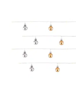 Vianočné dekorácie Globo 29862-20 - LED  reťaz 20xLED/2xAA 2,2m teplá biela 29862-20