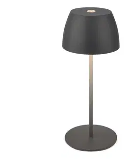Lampy Briloner - LED stmievateľná, nabíjateľná, dotyková, vonkajšia stolná lampa MINI LED/2,5W/5V IP44 1800 mAh antracit 4002707459316