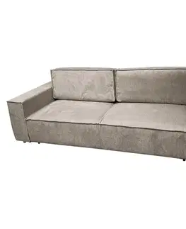 Pohovky a gauče KONDELA Harpera Big Sofa rozkladacia pohovka s úložným priestorom sivobéžová (taupe)