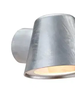 Svietidlá Nordlux - Vonkajšie nástenné svietidlo ALERIA 1xGU10/35W/230V IP44 strieborná 2019131031