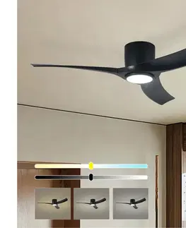 LED osvetlenie ZE - LED stropný látor ORBITO LED/24W/230V Wi-Fi Tuya čierny + diaľkový ovládač ZEV030