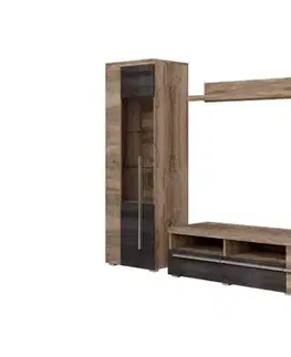 Obývacie steny POUND obývacia stena, orech Satin/touchwood