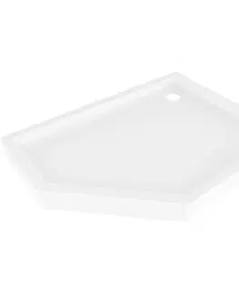 Vane MEXEN - Flow+ päťboká sprchová vanička pravá 100 x 90, biela lesk 46P109010RH