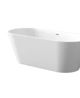 Vane INVENA - Vaňa voľne stojaca 170 cm limnos so sifónom biela; AN-00-120-M