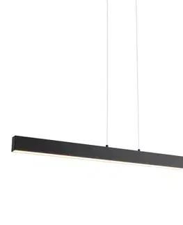 Závesné svietidlá Závesná lampa čierna vrátane LED 3-stupňovo stmievateľná 2700-4000K s prepínačom Dip - Keane