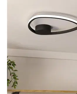 Svietidlá Eglo 902148 - LED Stropné svietidlo MOSCHELLA LED/9,7W/230V čierne 902148