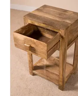 Odkladacie stolíky Odkladací stolík Hina 50x80x35 z mangového dreva