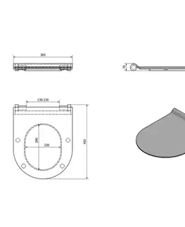 Záchody GSI - WC sedátko, SLIM, Soft Close, Quick Release, biela/chrom MS86CSN11