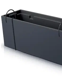 Kvetináče a truhlíky NABBI DUC600W plastový balkónový kvetináč 58 cm antracit