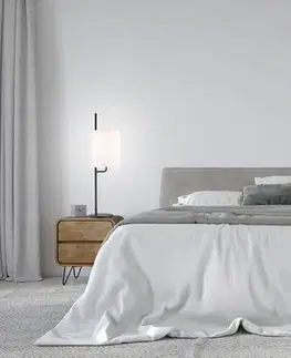 Stolové lampy Čiernobiela stolová lampa Tokyo Ledea