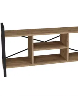 Nábytok do obývačky TV stolík FD-12035TVU-001 prírodná/čierna