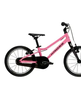 Bicykle Ultra ľahký detský bicykel Kross Liftie 16" Gen 009 • 105-125 cm • 5,8 kg ružová / čierna / lesk - 8" (105-125 cm)