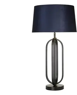 Lampy Searchlight EU91101AZ - Stolná lampa CHIC 1xE27/60W/230V modrá EU91101AZ