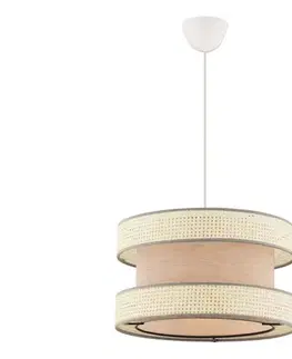 Svietidlá  Luster na lanku HALO 1xE27/60W/230V béžový/krémový 390FLH2466