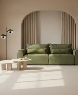 Pohovky KONDELA Kiro Big Sofa rozkladacia pohovka s úložným priestorom zelená