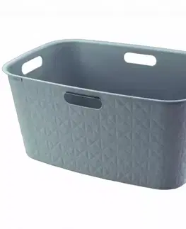 Kúpeľňové doplnky SOFTEX Kôš na bielizeň 45l 258702 tyrkys