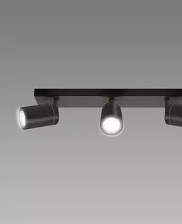 Lampy do obývačky Luster TENOR GU10 3L BLACK 04073 IP44 LS3