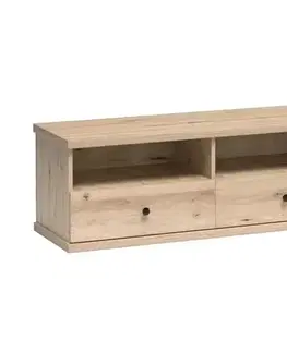 TV stolíky KONDELA Koli C-06 tv stolík dub artisan / čierna