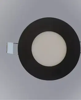 Podhľadové svietidlá CIRCLE 9W 4200K Okrúhly LED panel čierny