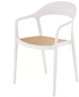 Kuchynské stoličky Stolička K530 biela/prírodné