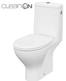 Záchody CERSANIT - WC KOMBI MODUO 43 cm 672 010 3/5 CLEAN ON, SEDADLO DUROPLAST-SOFT CLOSE K116-030