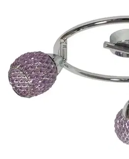 Stropná svetla Číra špirálová stropná lampa g9 fialová