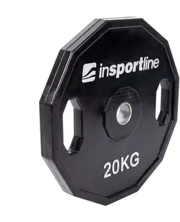 Závažia k činkám Pogumovaný kotúč inSPORTline Ruberton 20 kg 30 mm