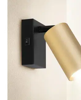 Svietidlá BRILAGI - Nástenné bodové svietidlo SELE 1xGU10/30W/230V čierna/zlatá WO-W5-OEM