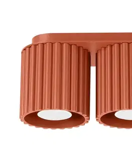 Svietidlá   SL.1800 - Bodové svietidlo AURA 2xGU10/10W/230V oranžové SL.1800