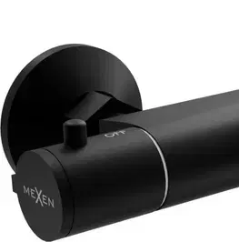 Kúpeľňové batérie MEXEN - Termostatická vaňová batéria Nox, čierna 77350-70