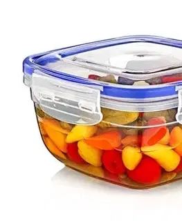 Dózy na potraviny Kinekus Plastová dóza s tesnením 900ml, štvorec