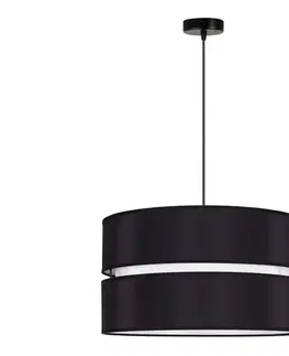 Svietidlá  - Luster na lanku DUO 1xE27/15W/230V pr. 40 cm čierna/biela 600330