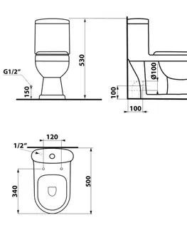 Záchody Aqualine PT520