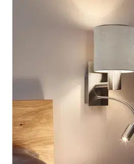 Svietidlá Eglo 96478 - LED Flexibilné svietidlo PASTERI 1xE27/40W+LED/3,8W taupe 96478