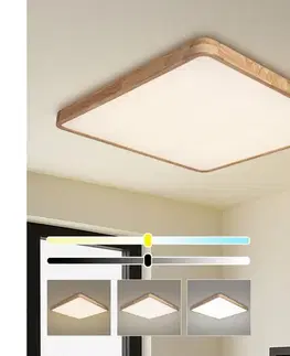 Svietidlá BRILAGI - Stmievateľné LED svietidlo WOODLINE SQUARE LED/100W/230V dub 80x80 cm + DO BRI902