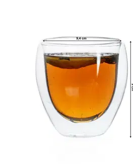 Poháre KONDELA Hotcold Typ 9 termo pohár na vodu (4 ks) 250 ml priehľadná