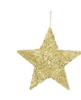 Vianočné dekorácie Dekorácia Golden Star 30cm
