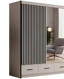 Šatníkové skrine Skriňa Melissa 216 Kašmír