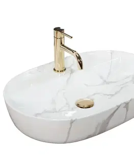 Sanitárna keramika REA - Umývadlo Aura 61 Marmo Shiny REA-U8003