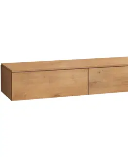 Kúpeľňový nábytok CERANO - Kúpeľňová skrinka pre umývadlá na dosku Noira - dub medový - 150x28x48 CER-8050BD7617