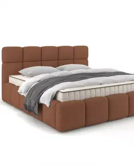 Čalúnené postele Posteľ Fluffy 120/200 Quelle 54 hrdzavá