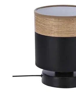 Lampy  Stolná lampa PORTO 1xE27/60W/230V čierna/hnedá 41-17628