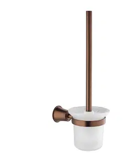 Doplnky do kúpeľne OMNIRES - ART LINE WC kefa meď retro /ORB/ AL53620ORB