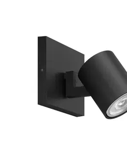 Svietidlá Philips - Bodové svietidlo RUNNER 1xGU10/20W/230V čierna 8719514435292